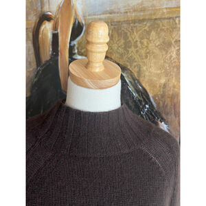 Women's SKULL CASHMERE Brown Cashmere Cowl Neck Sweater L